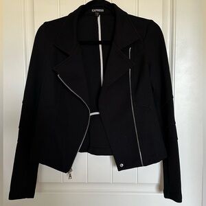Express Moto Women’s Black Knit Jacket